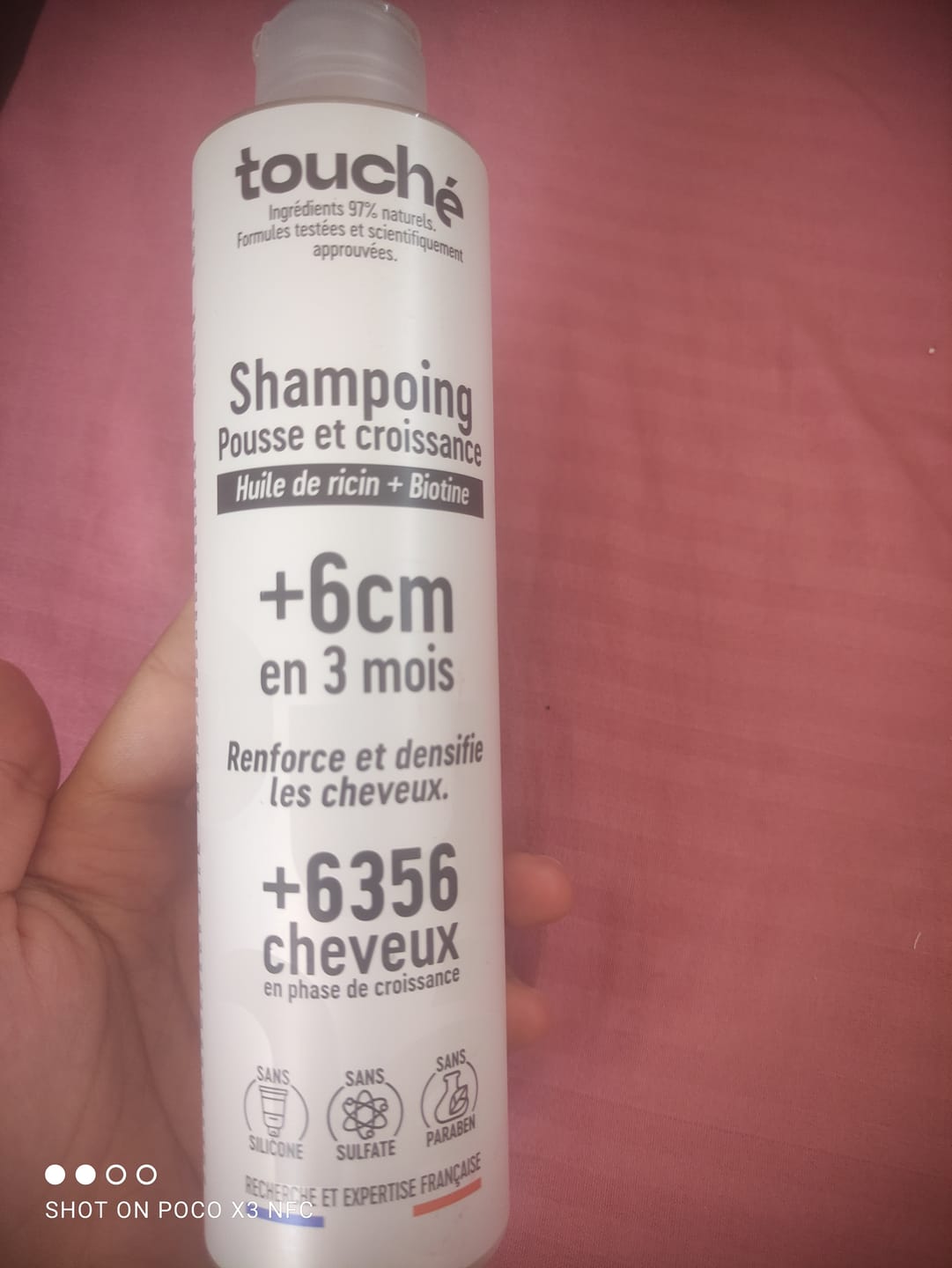 Customer photo review of Shampooing Pousse et croissance