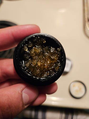 Customer photo review of OG Kush Live Resin Diamonds