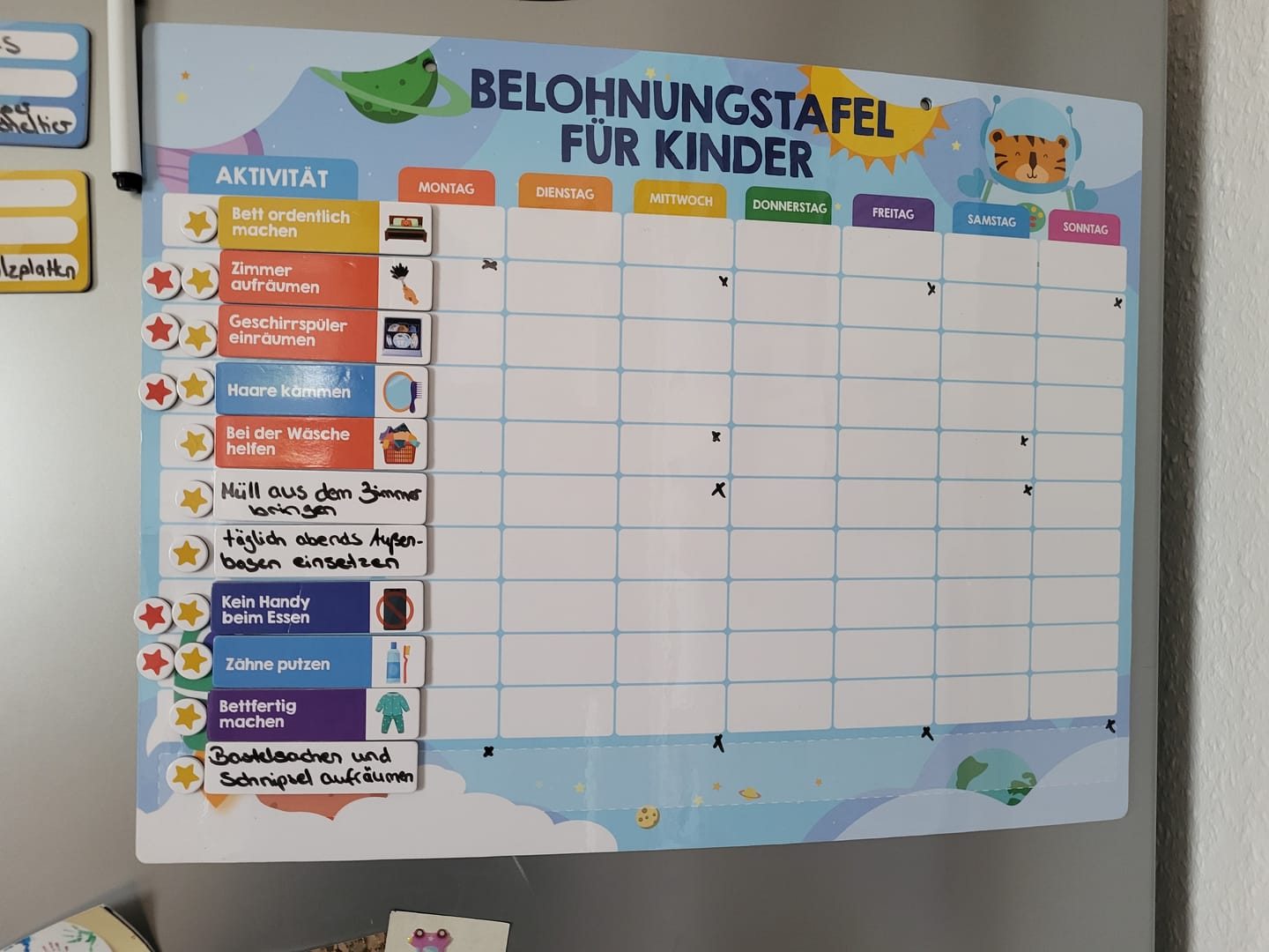 Customer photo review of Edubini Magnetische Belohnungstafel