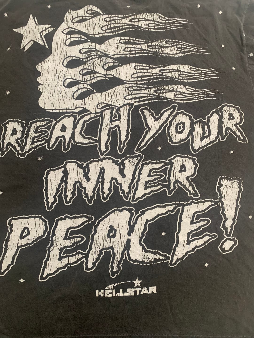 Customer photo review of Hellstar Inner Peace Tee Grey