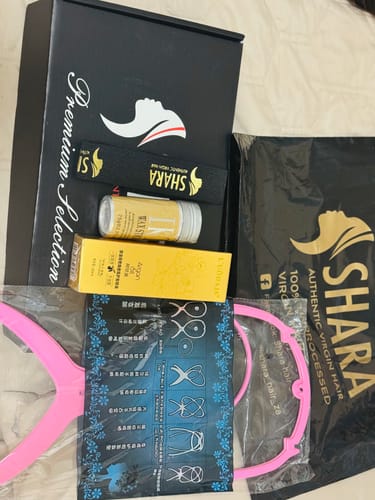 Customer photo review of Clearance wig: 13a Nala bob 4*4  10” Burgundy