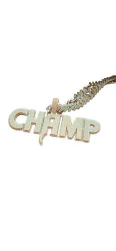 Customer photo review of Layered Bold Custom Letter Pendant