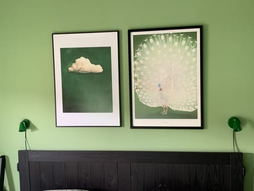 Customer photo review of Emerald Cloud Print