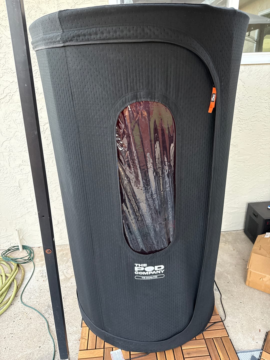 Customer photo review of The Sauna Pod