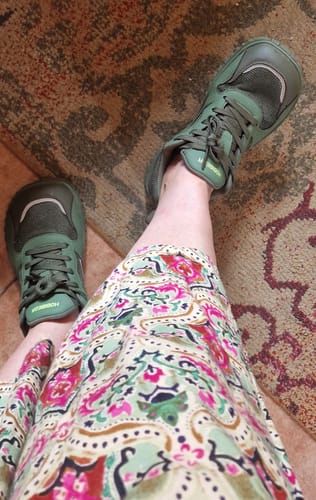 Customer photo review of Vale - Wide Toe Sneakers