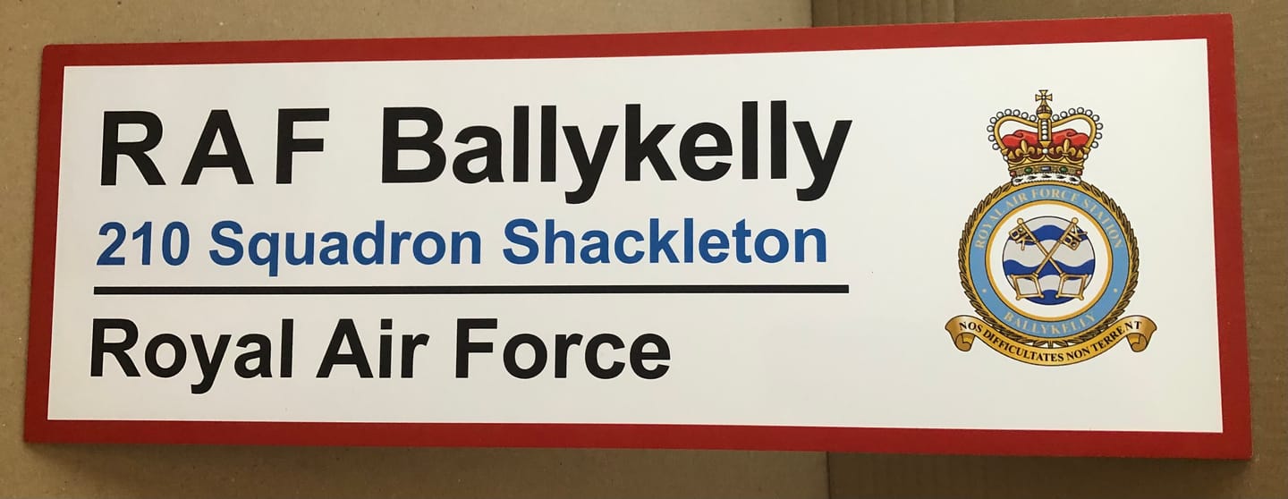 Customer photo review of RAF Station Wall Sign
