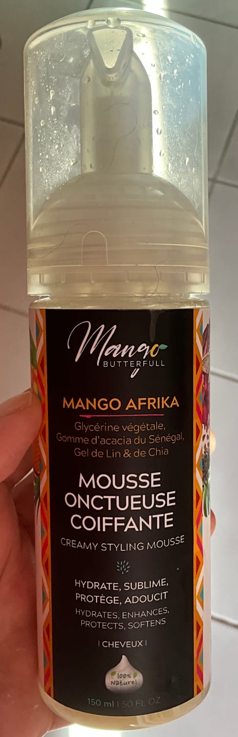 Customer photo review of Mousse coiffante onctueuse - MANGO AFRIKA