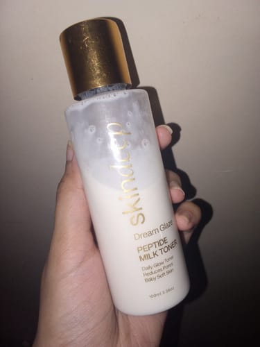 Customer photo review of DREAM GLAZE - Peptide Milk Toner