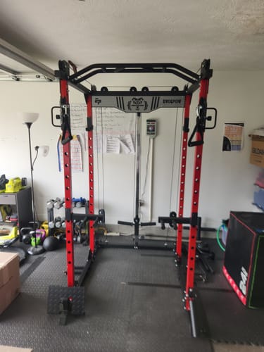 Customer photo review of EVOLPOW P2D Brute All-in-One Power Rack Home Gym