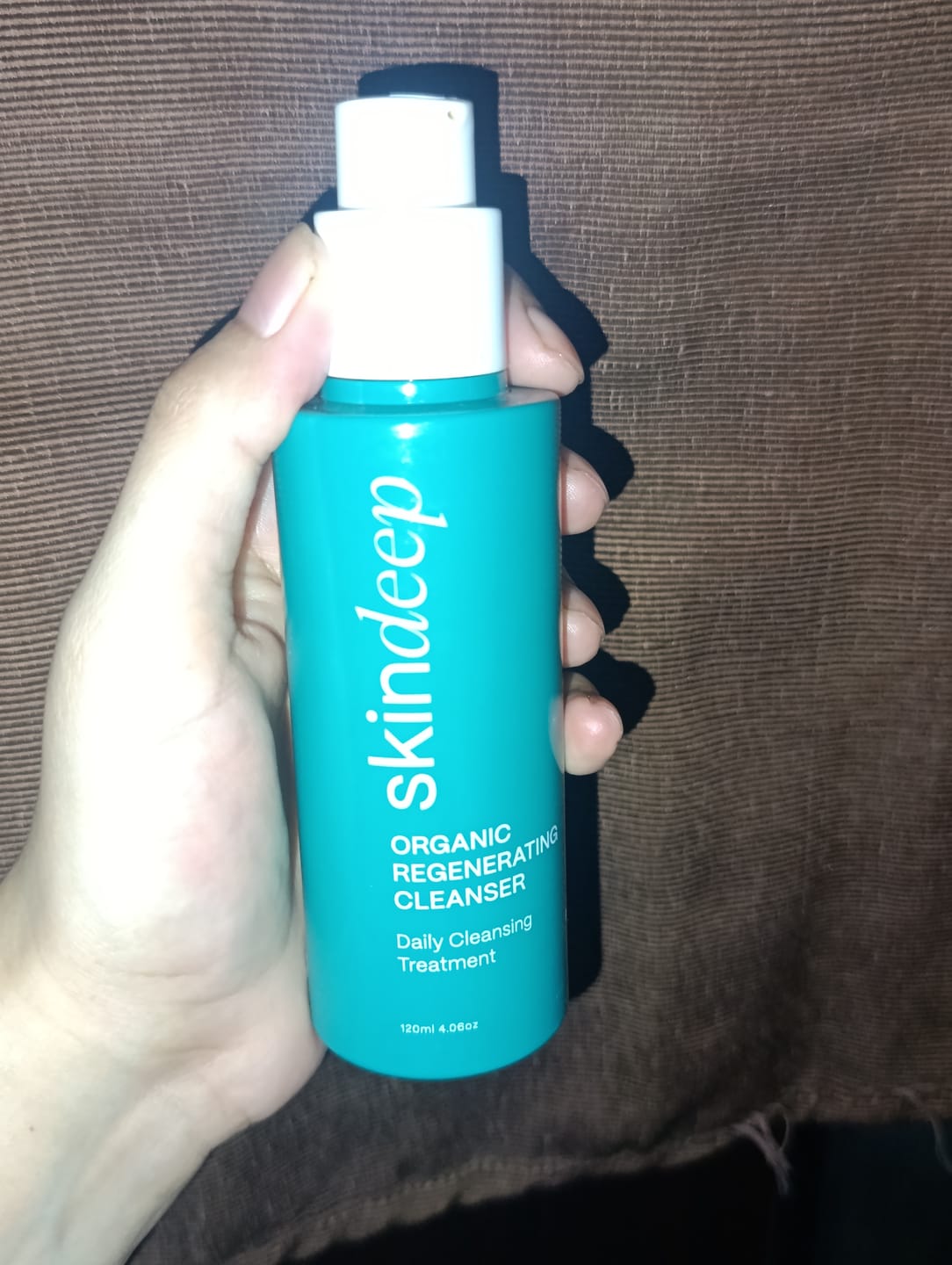 Customer photo review of ORGANIC REGENERATING FACE WASH - Daily Cleansing Treatment