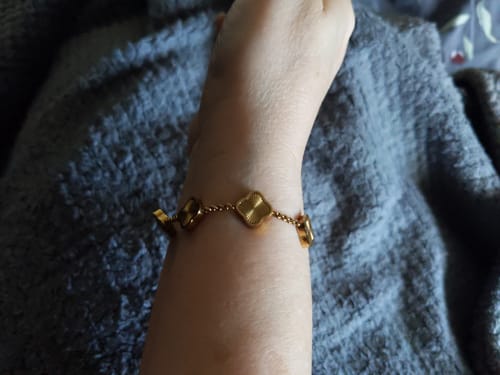 Customer photo review of Celine Clover Bracelet