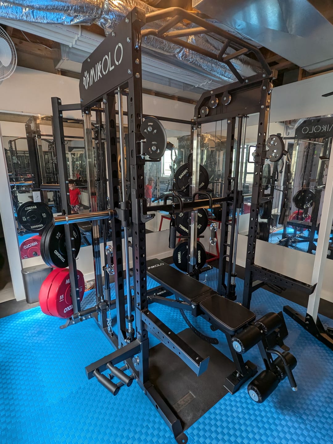 Customer photo review of EZ Grip Bumper Plates - 230/370 lbs set - color