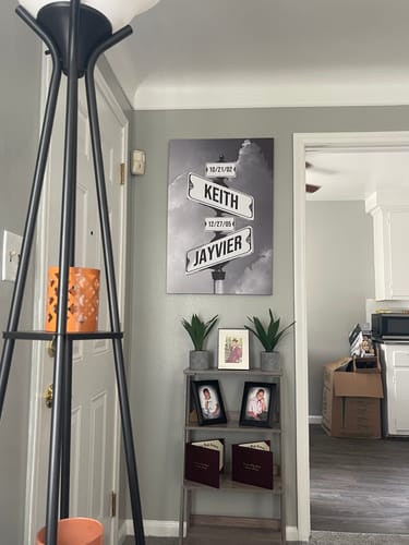 Customer photo review of DATE OF BIRTH OF CHILDREN by Cstm Canvas