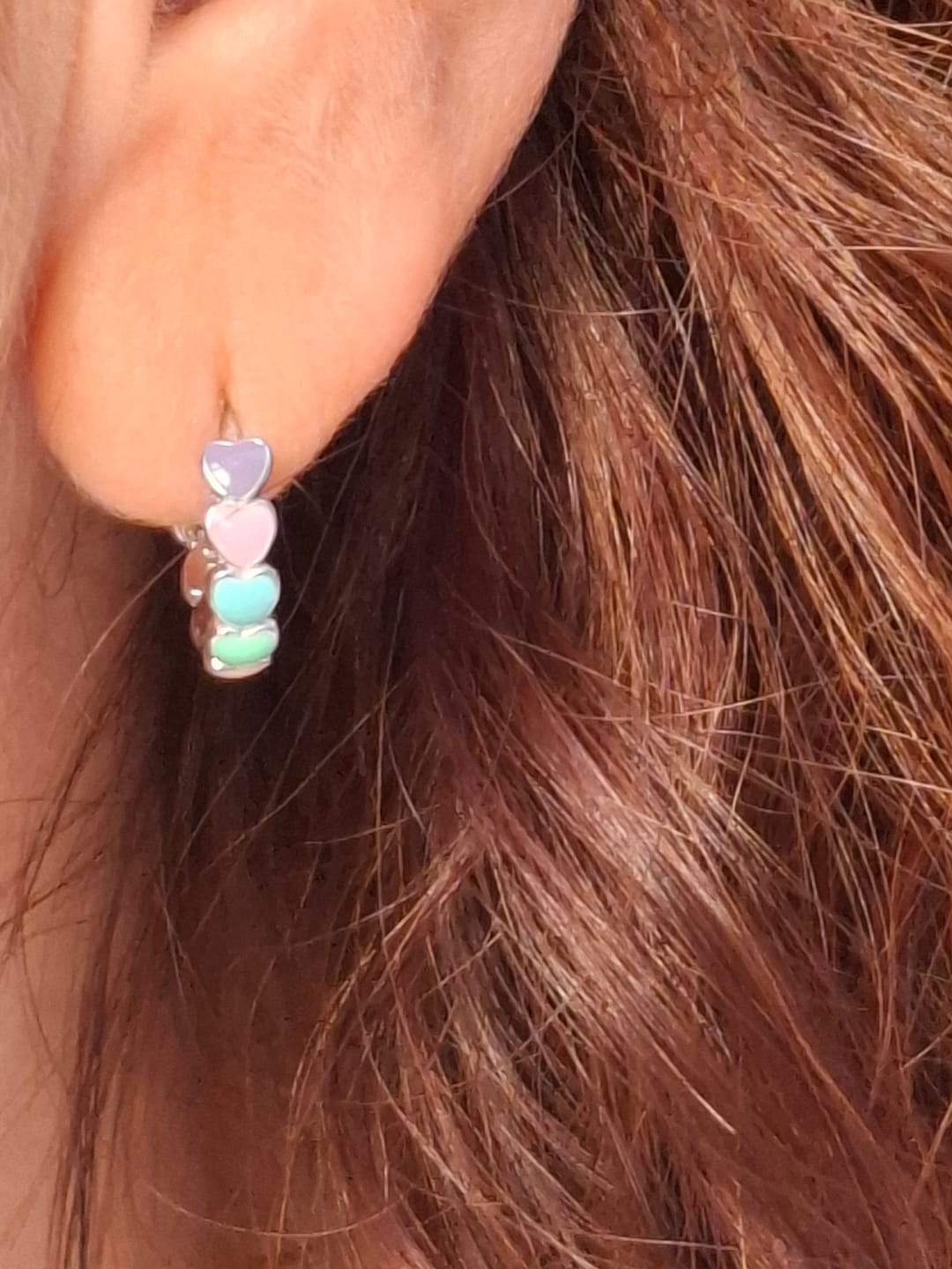 Customer photo review of Pendientes Colorful Love
