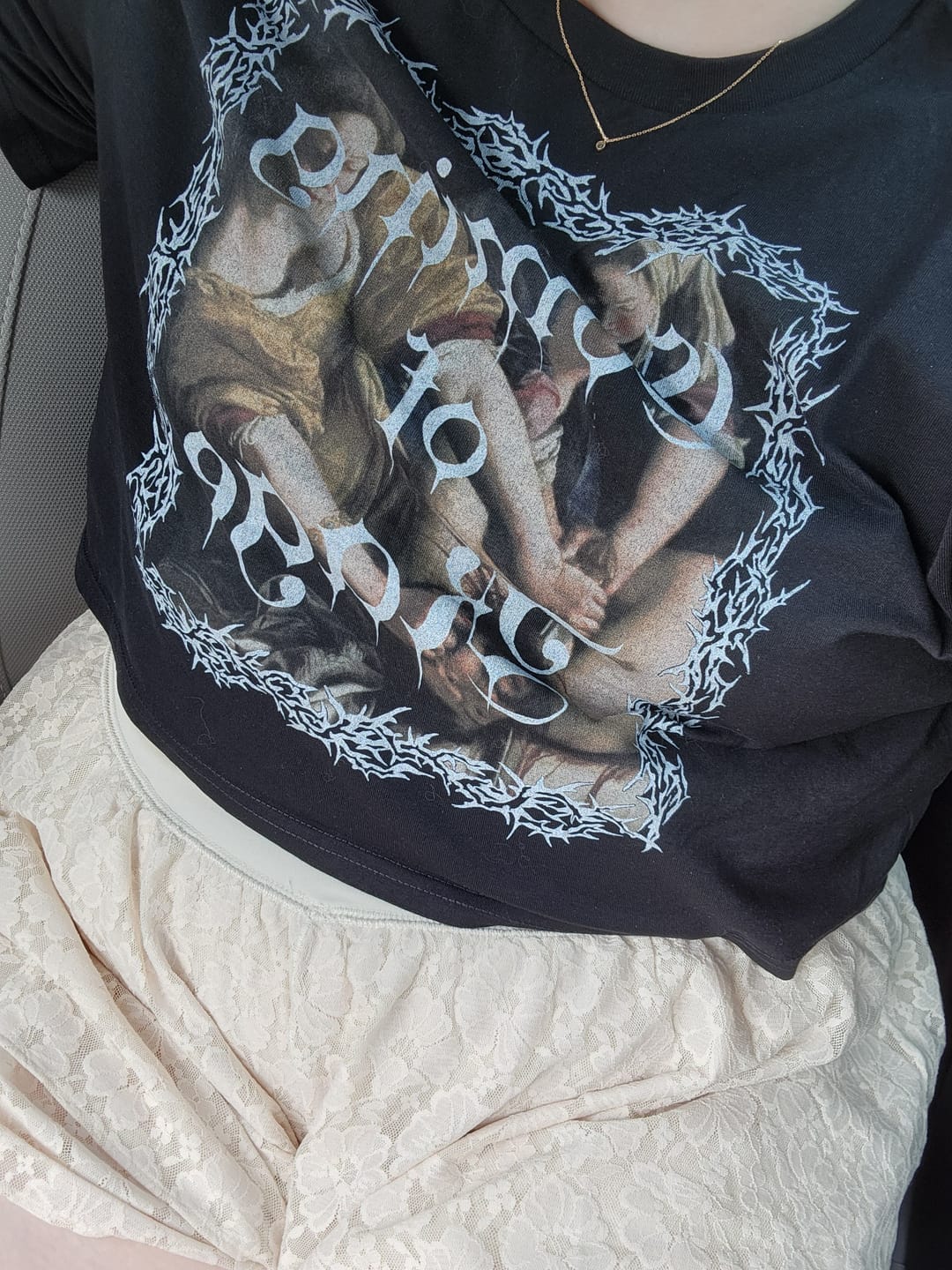 Customer photo review of Coming of Rage Crop Tee