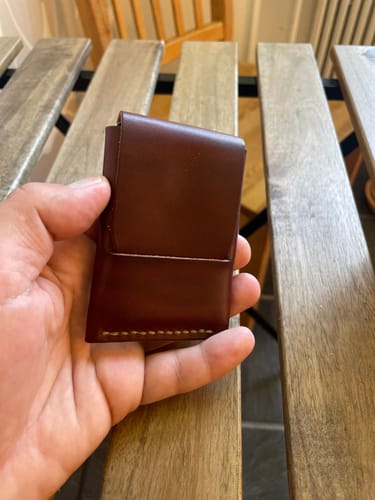 Customer photo review of Slimmad plånbok i äkta läder