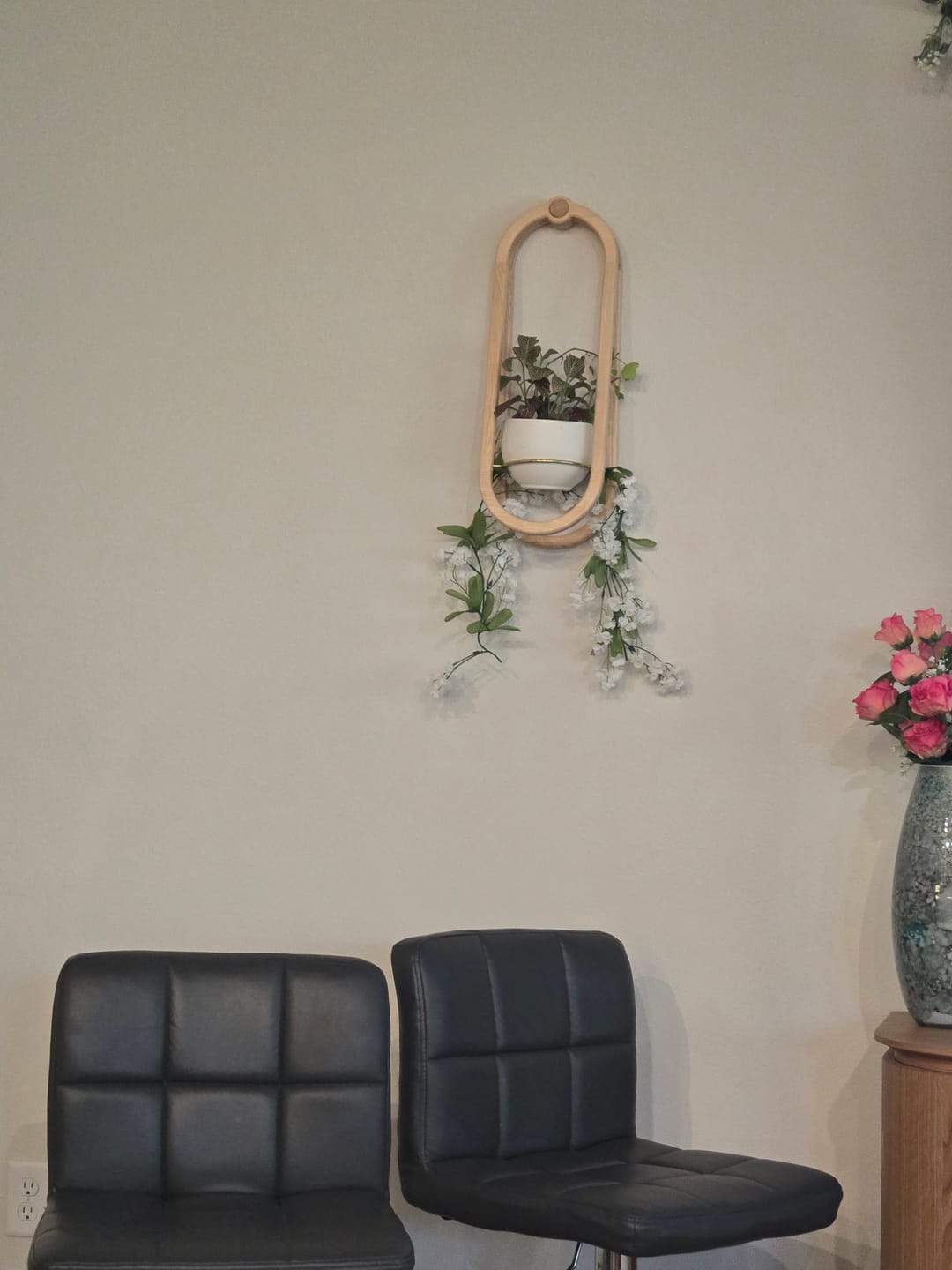 Customer photo review of Frame Wall Planter + Pot Duo