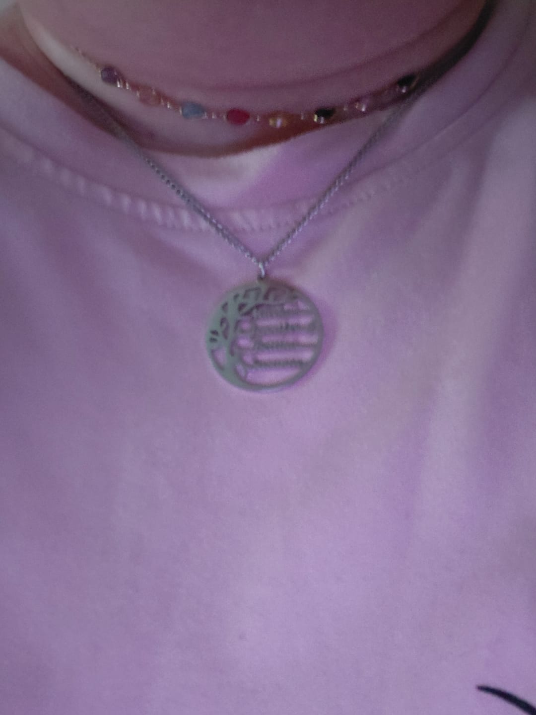 Customer photo review of Lebensbaum Kette mit personalisierten Namen
