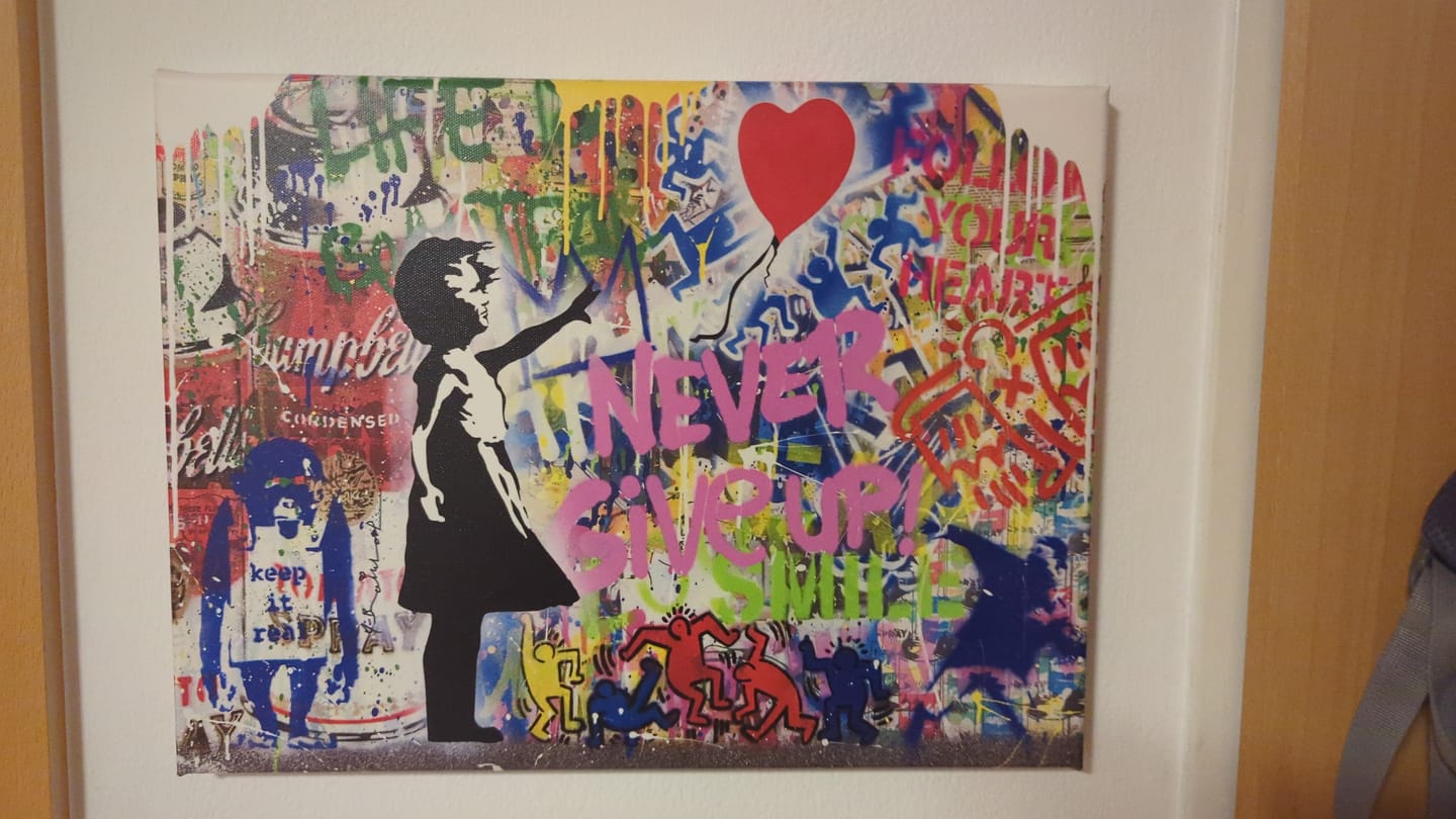 Customer photo review of Never Give Up No. 1