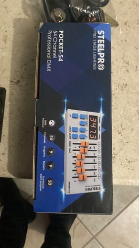Customer photo review of Controlador Dmx Profesional Luces Dj 54 Canales Steelpro