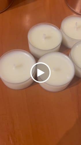 Customer video review of ENVASES PARA VELAS DE TÉ