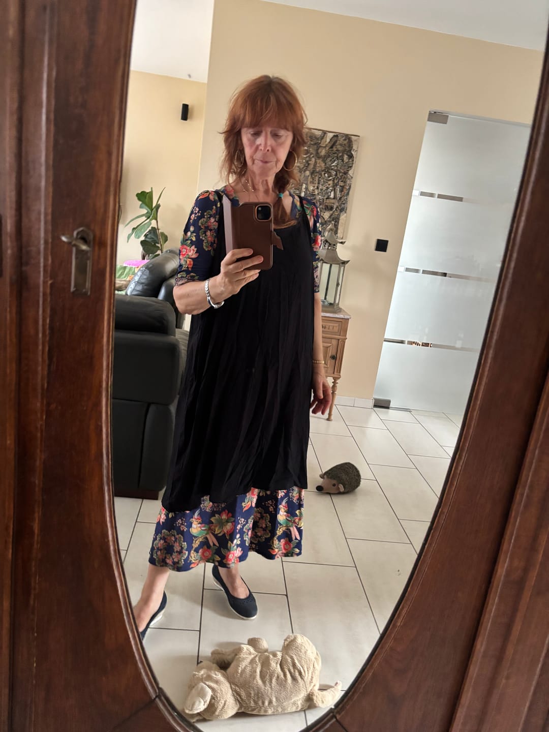Customer photo review of Plus Size Women Solid Color Cotton Vest Dress