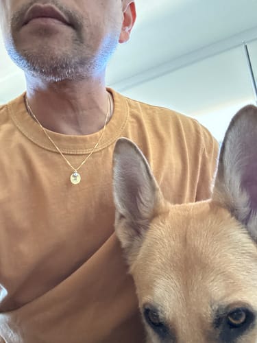 Customer photo review of Mykonos Pendant - Gold
