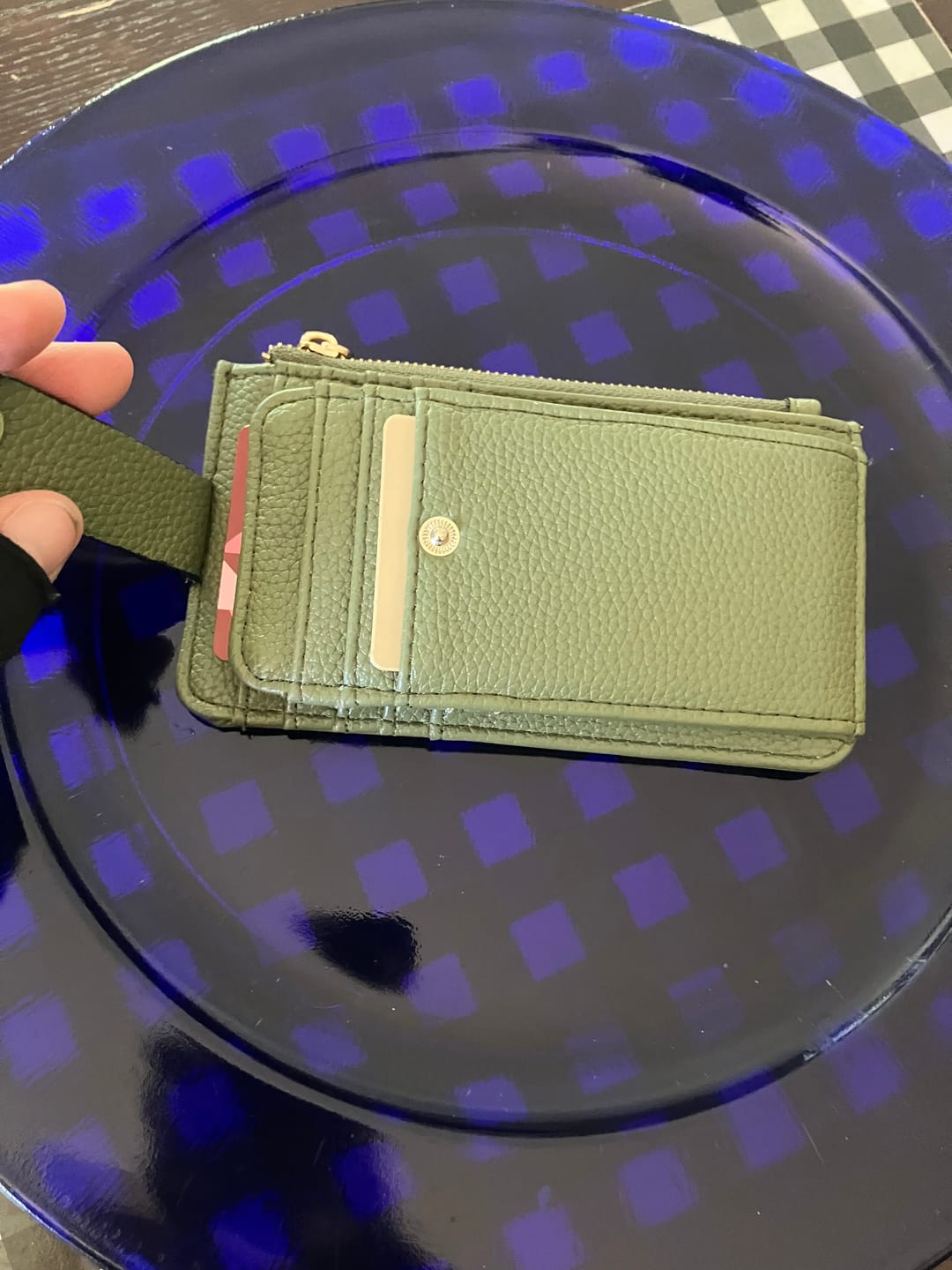 Customer photo review of Mae Vegan Multi-Card Wallet