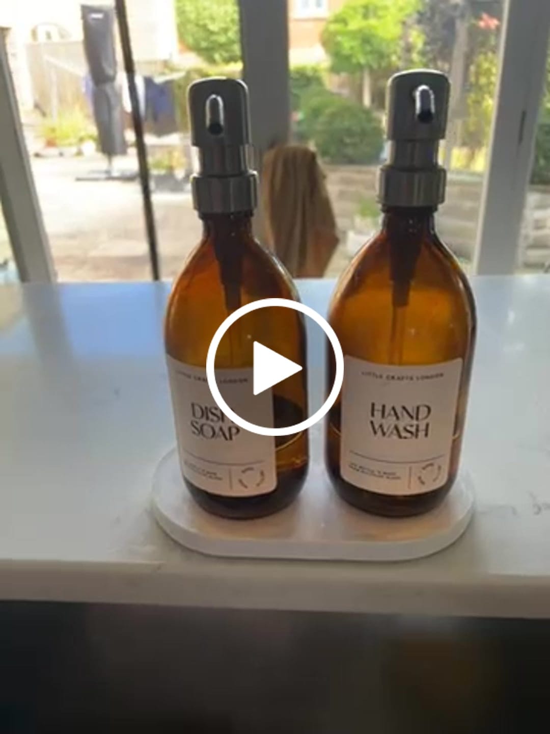 Customer video review of White Marble Oval Tray