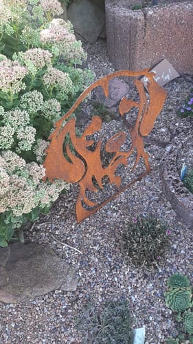 Customer photo review of Gartenstecker Golden Retriever Portrait