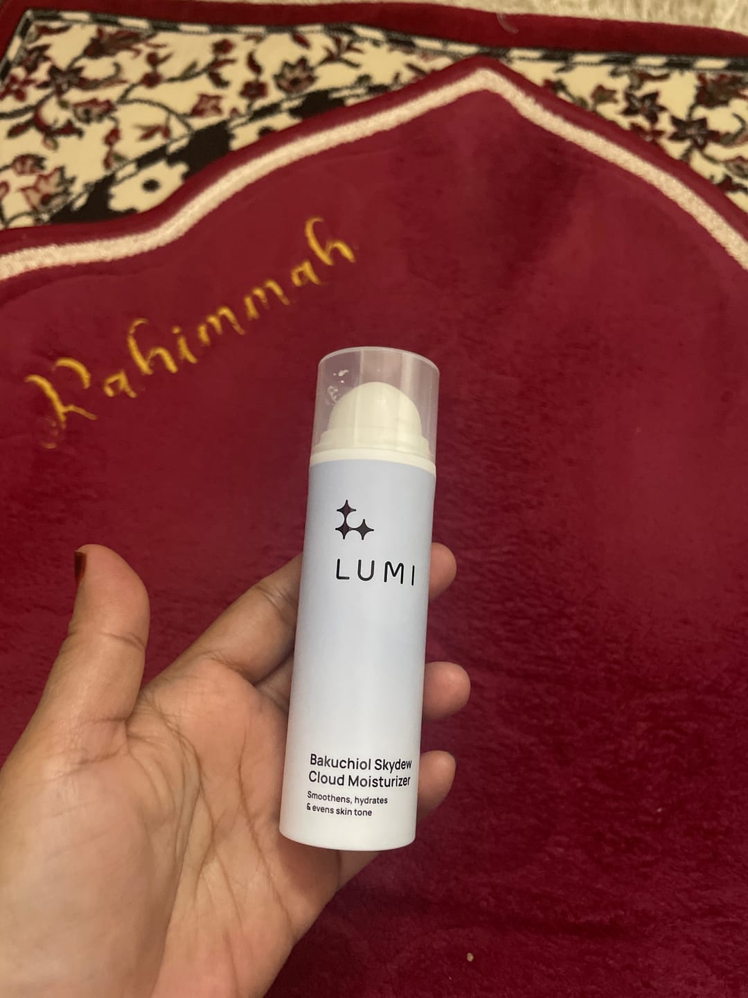 Customer photo review of Bakuchiol Skydew Cloud Moisturizer