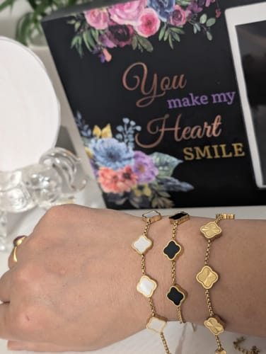 Customer photo review of Celine Clover Bracelet