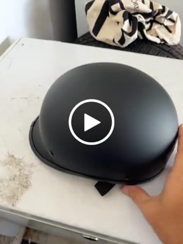 Customer video review of New- Polo Switchback DOT Reversible Helmet Flat & Gloss Black