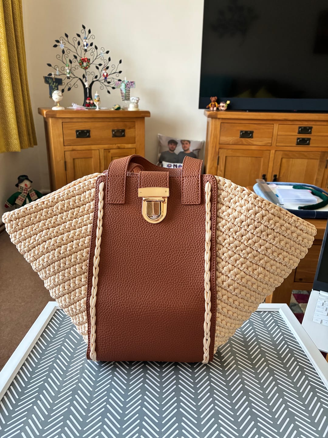 Customer photo review of CrochetPark™ Hammock Tote Bag DIY Kit