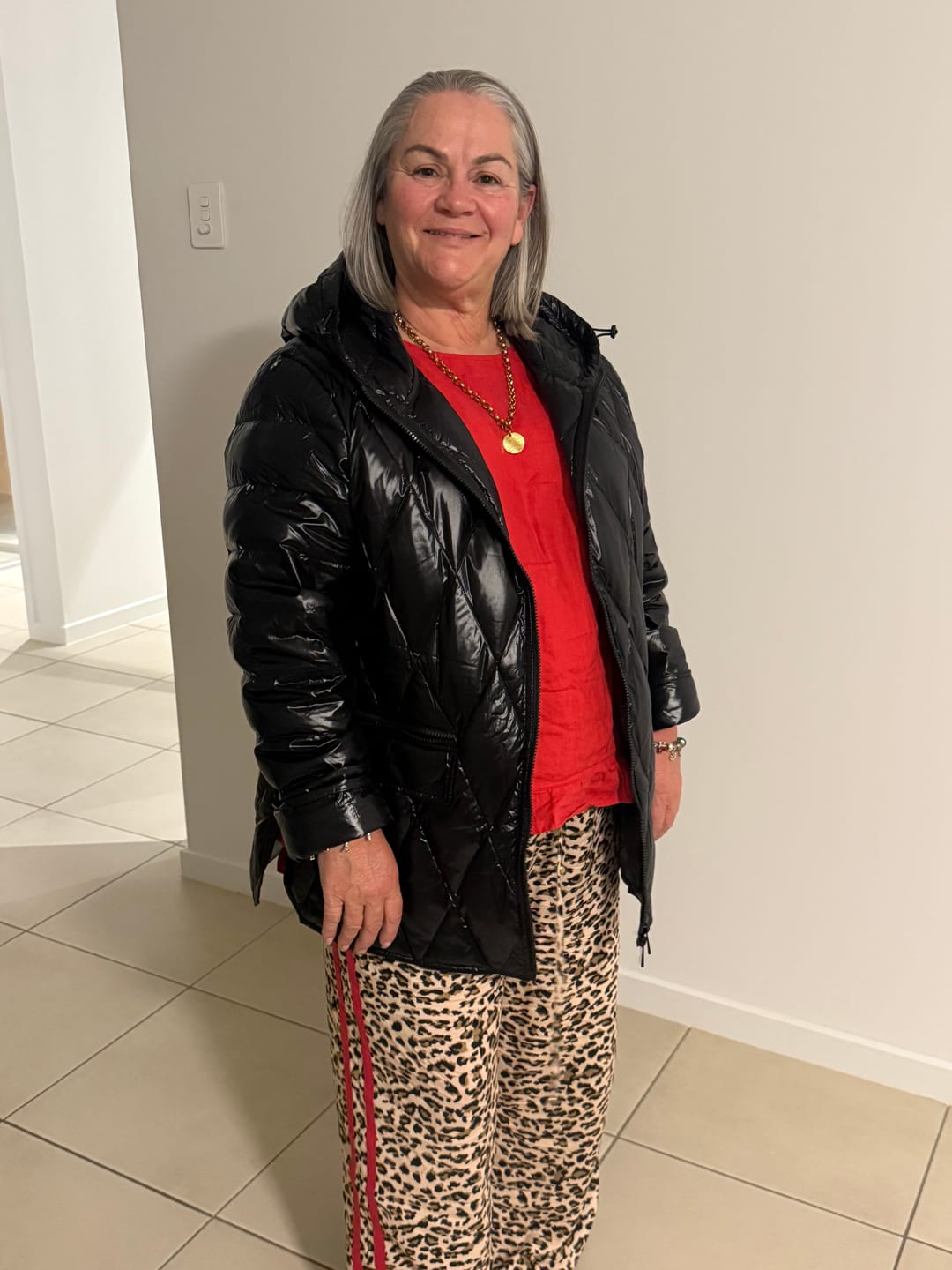Customer photo review of Anita Women's 90/10 Down Quilted Jacket - Black