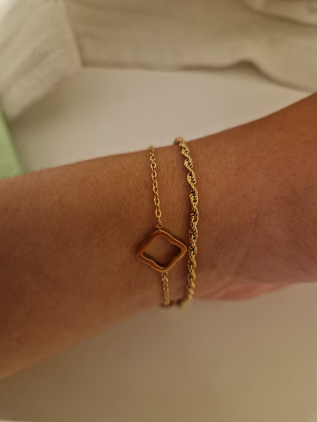 Customer photo review of Mae Necklace