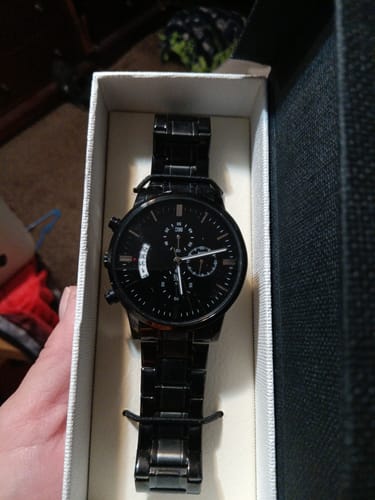 Customer photo review of To My Husband - Luxury Engraved Watch - SS07