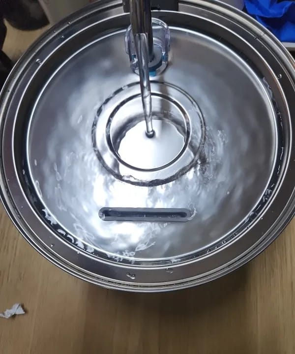 Customer photo review of Fontaine à eau Anti-Bactérienne - Chien & Chat