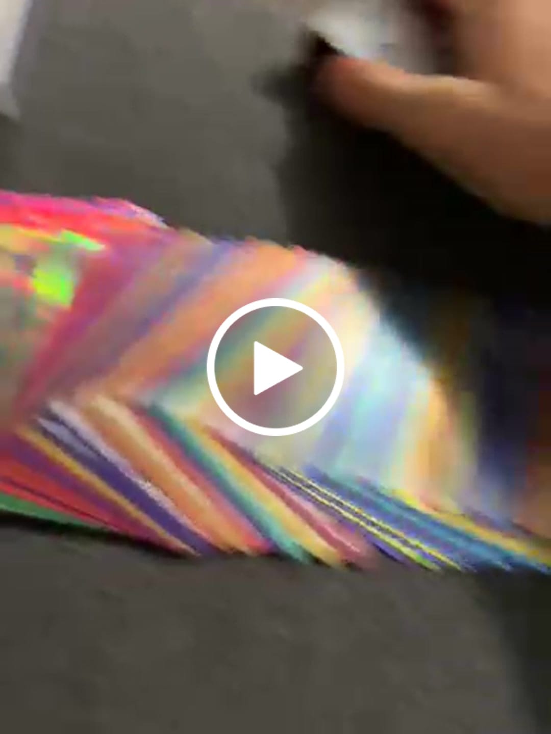 Customer video review of Rainbow HOLO Playing Cards by TCC Fashion