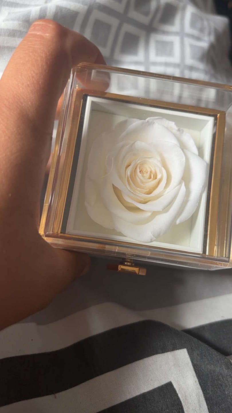Customer photo review of Rotating Eternal Rose Gift Box