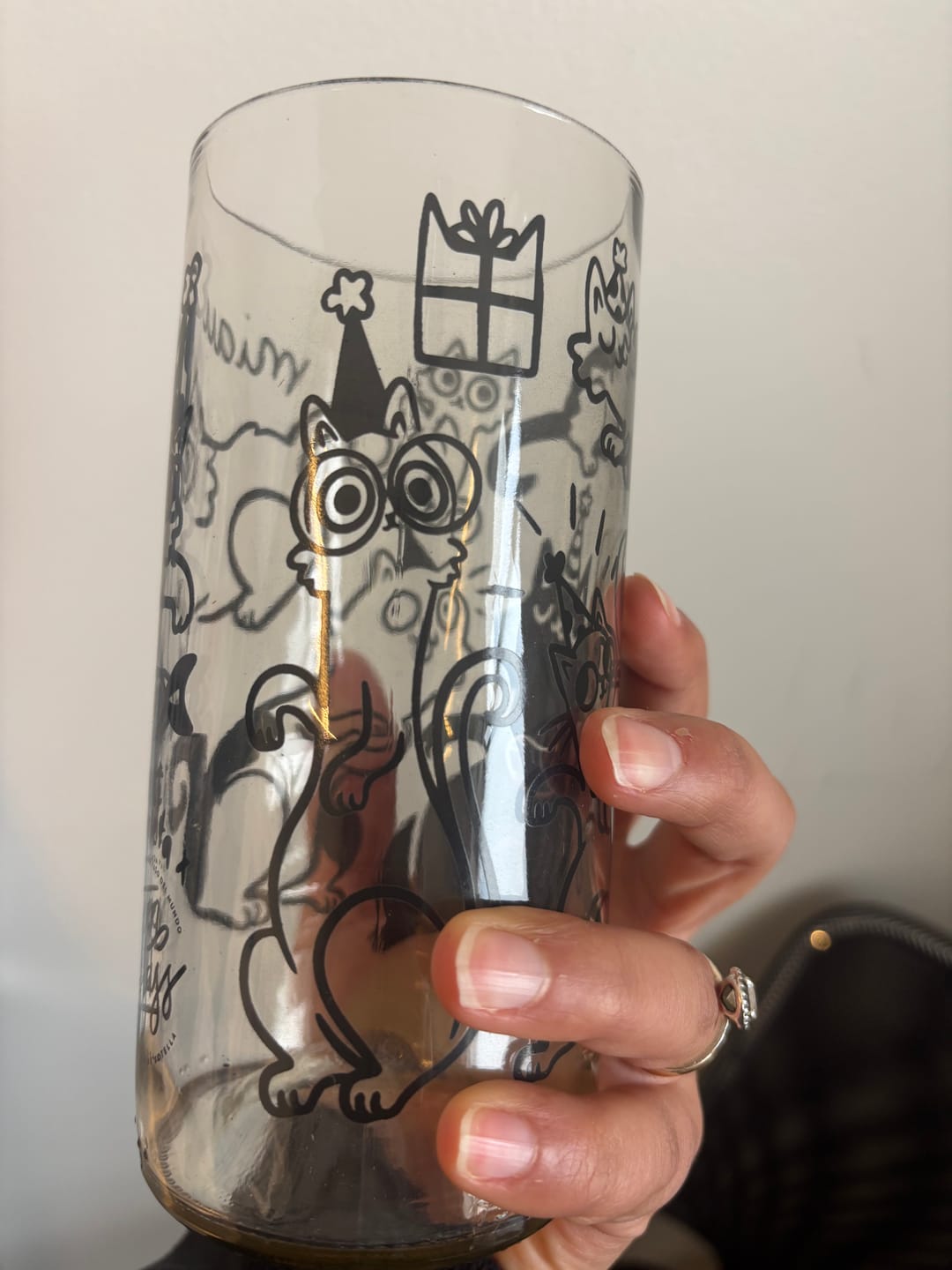 Customer photo review of Miau Glass - Juego de 6 Vasos - 500 ml