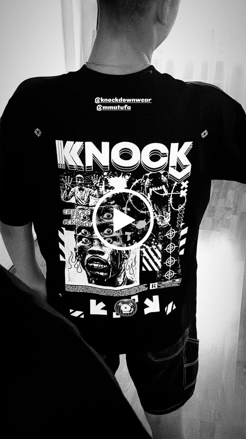Customer video review of EMBRACE THE STRUGGLE OVERSIZED HEAVY TEE