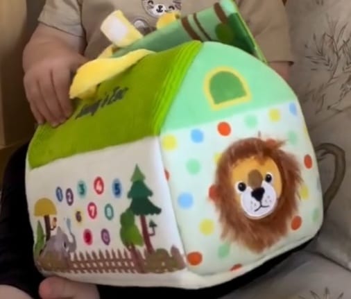 Customer photo review of Personalisierte Spielset zum Ersten Plüschspielzeug der Lustiges Zoo-Set