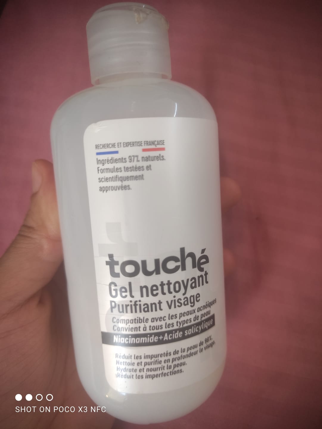 Customer photo review of Gel Nettoyant Purifiant Visage