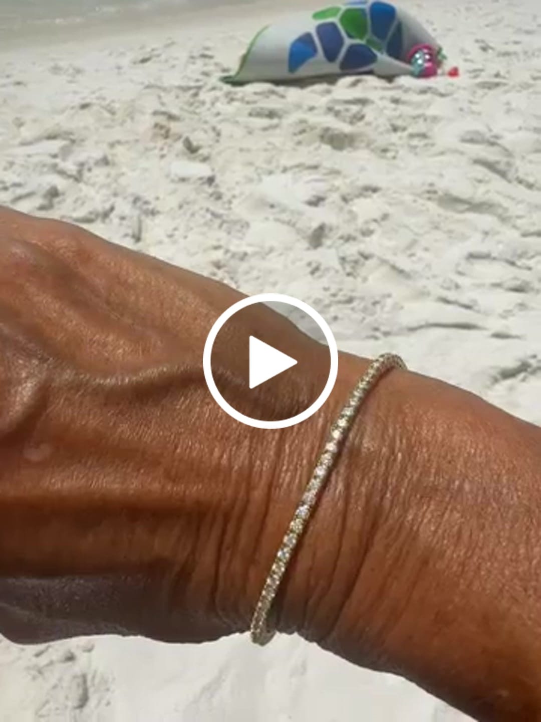 Customer video review of Moissanite Tennis Bracelet 2mm