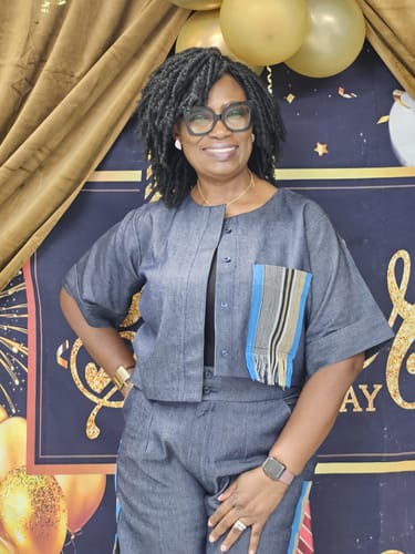 Customer photo review of Allyson Set|Denim