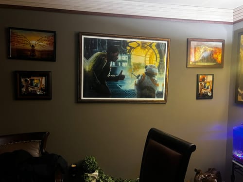 Customer photo review of Thumbs Up by Christopher Clark Limited Edition Canvas