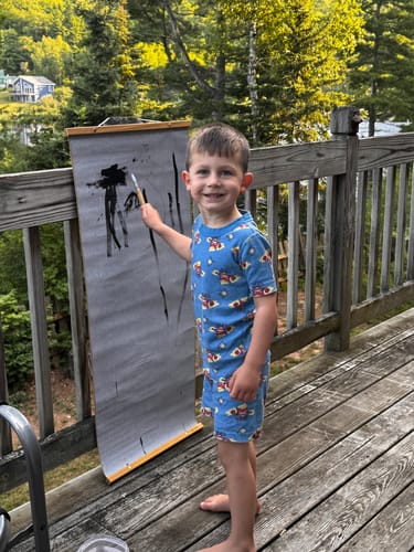 Customer photo review of BUY 2: Magic Canvas & Brush Set