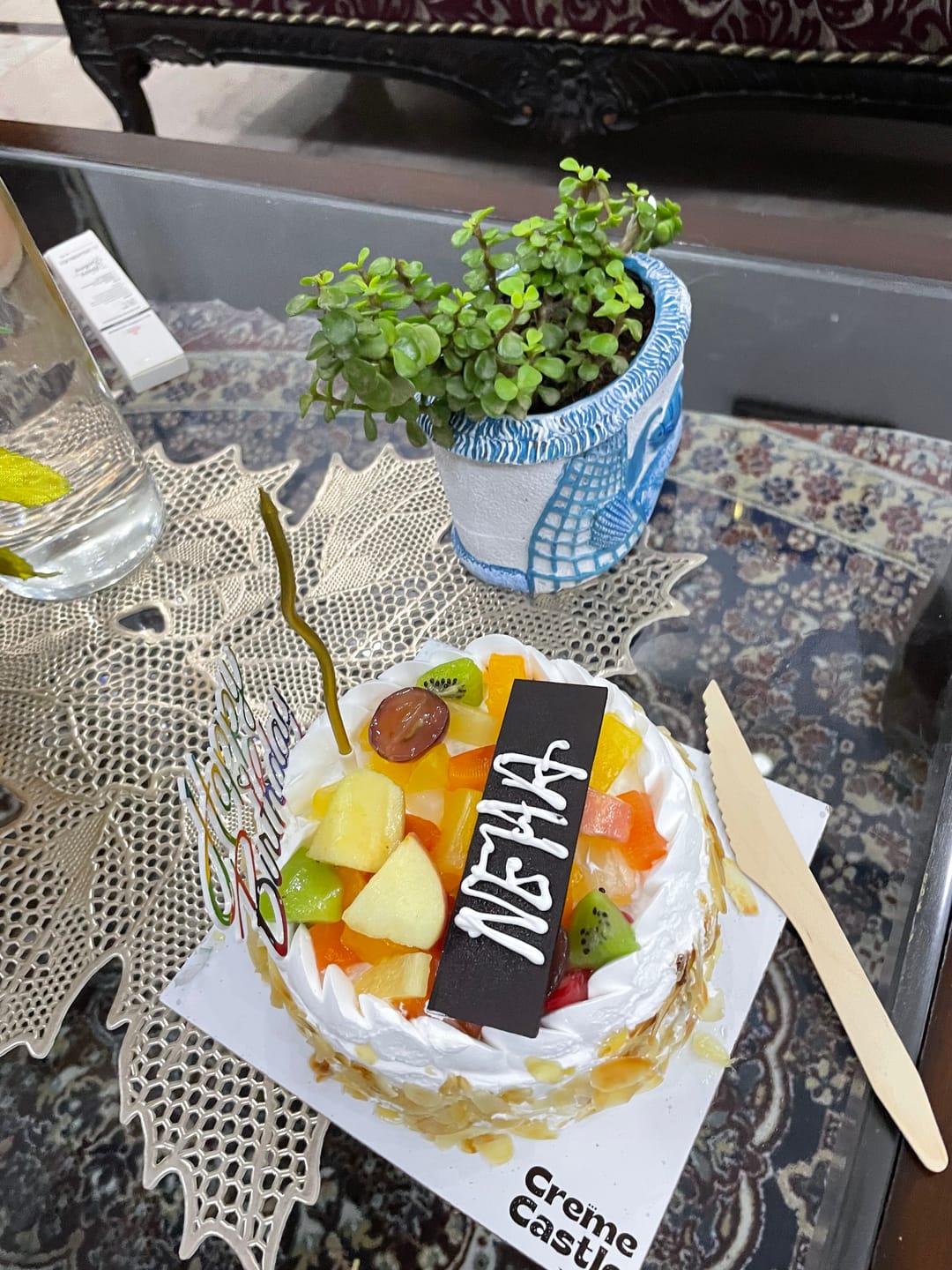 Customer photo review of Fresh Fruit Cake