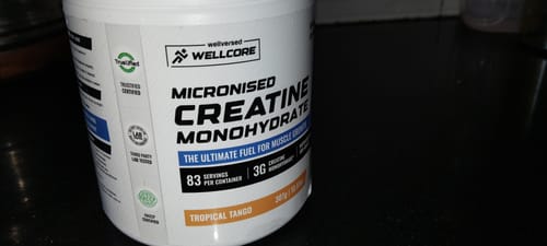 Customer photo review of Wellcore - Pure Micronised Creatine Monohydrate (307g, 83Servings) Tropical Tango